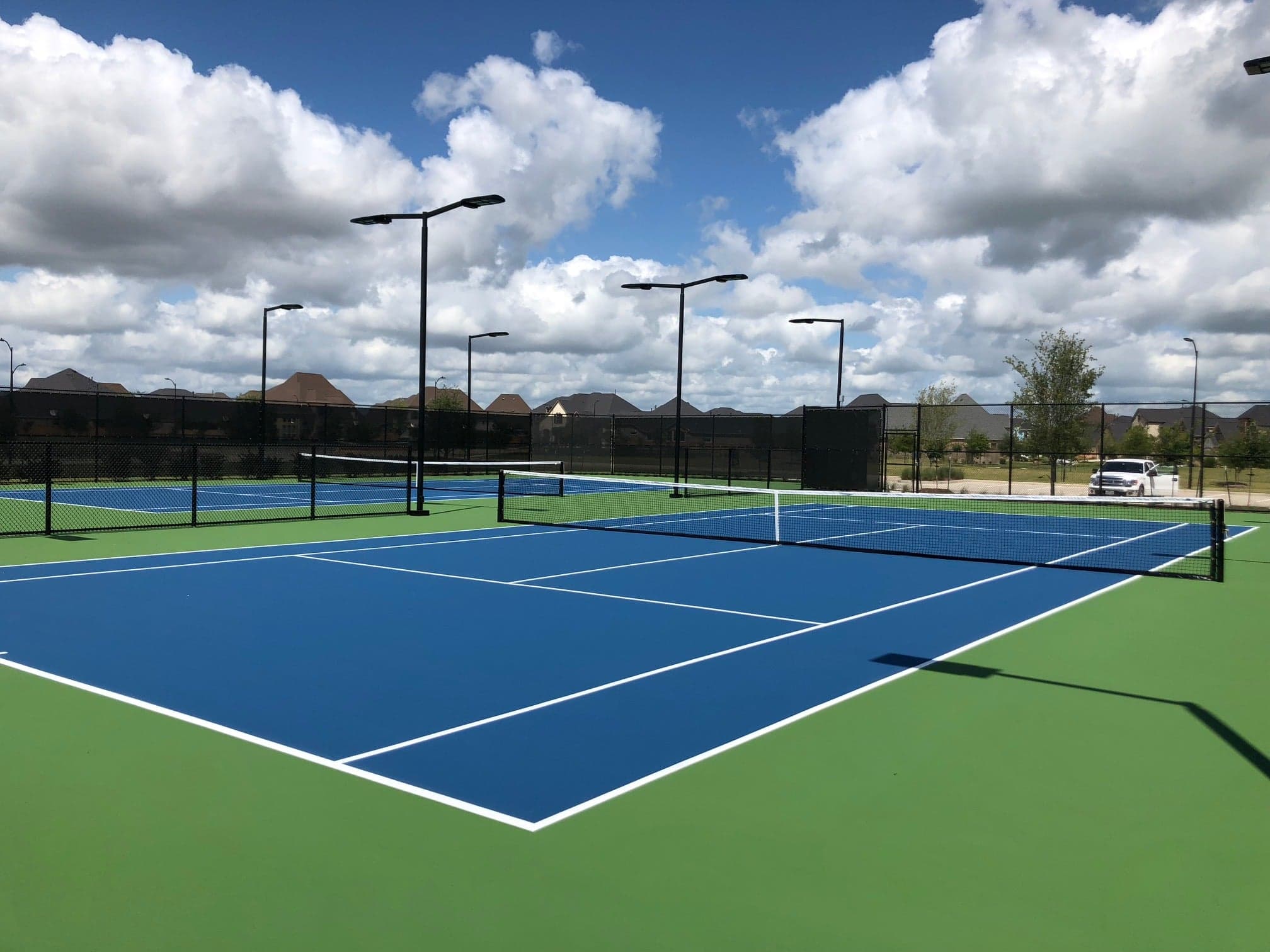 photo of community tennis court