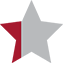 partial red star for review rating