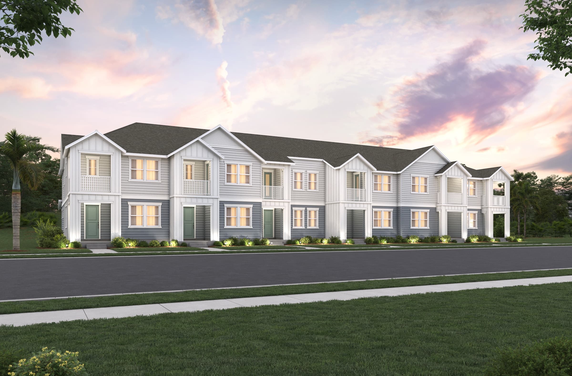 rendering of front exterior of the home