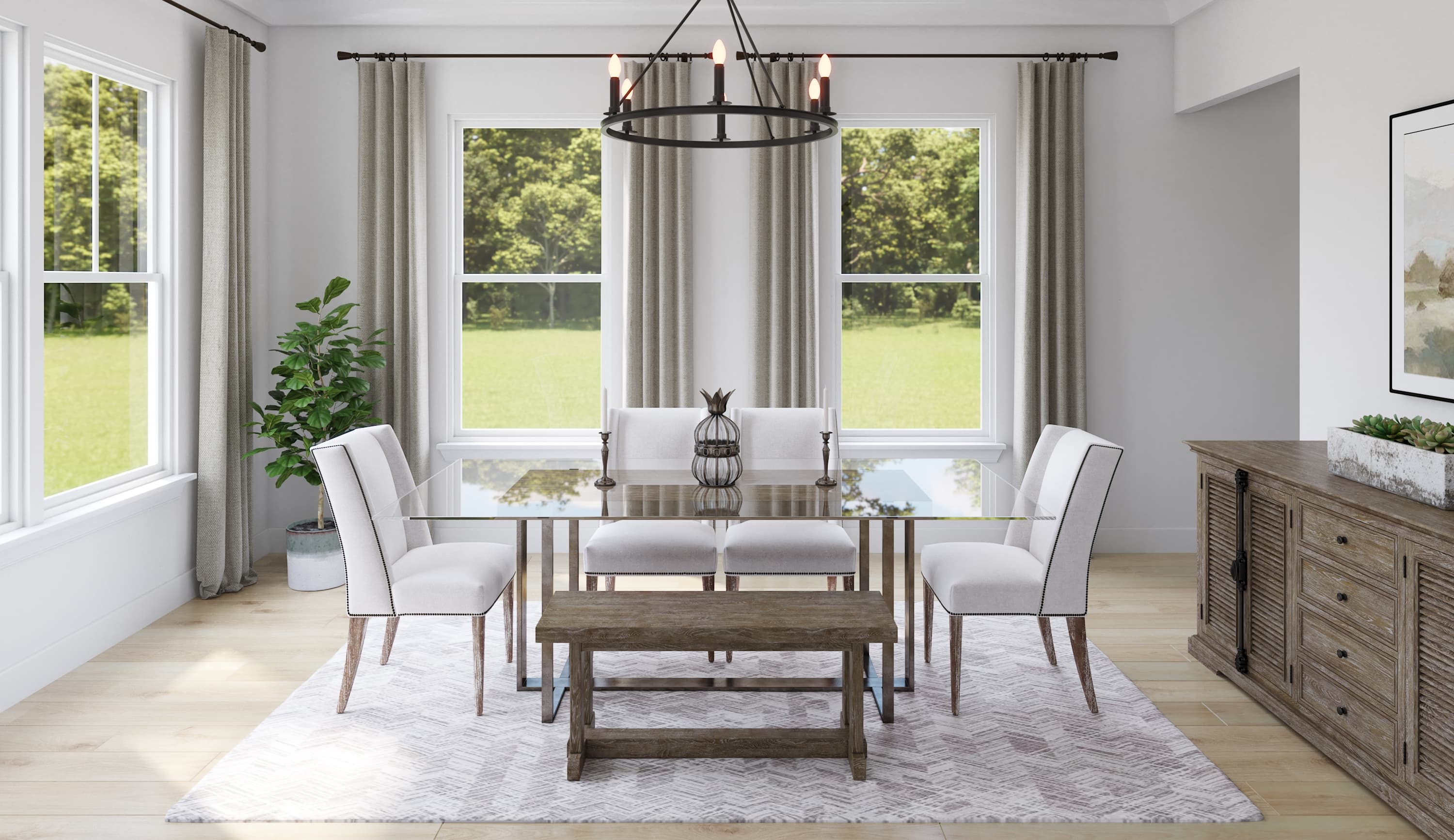 dining room with chairs and table
