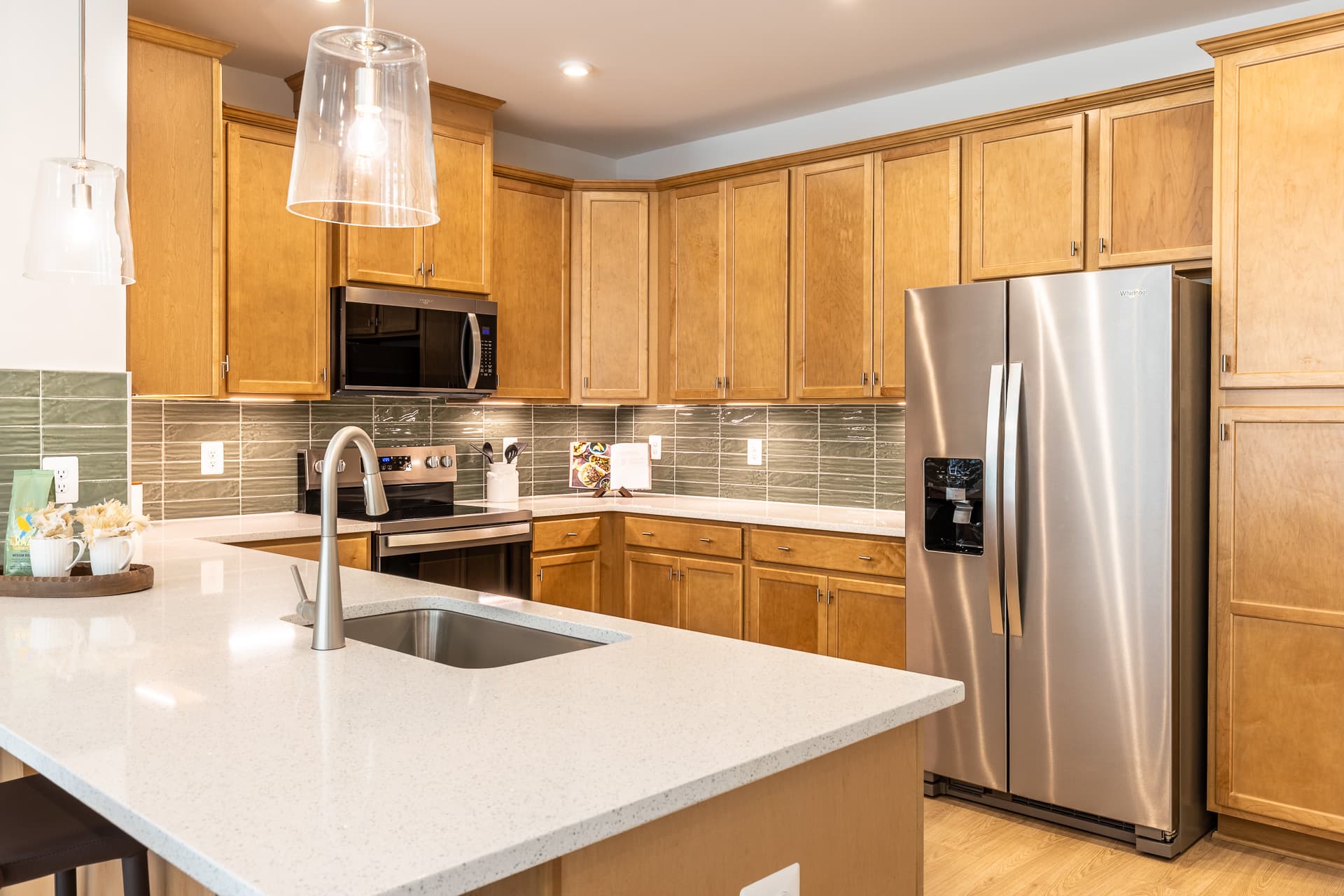 kitchen with stainless steel appliances
