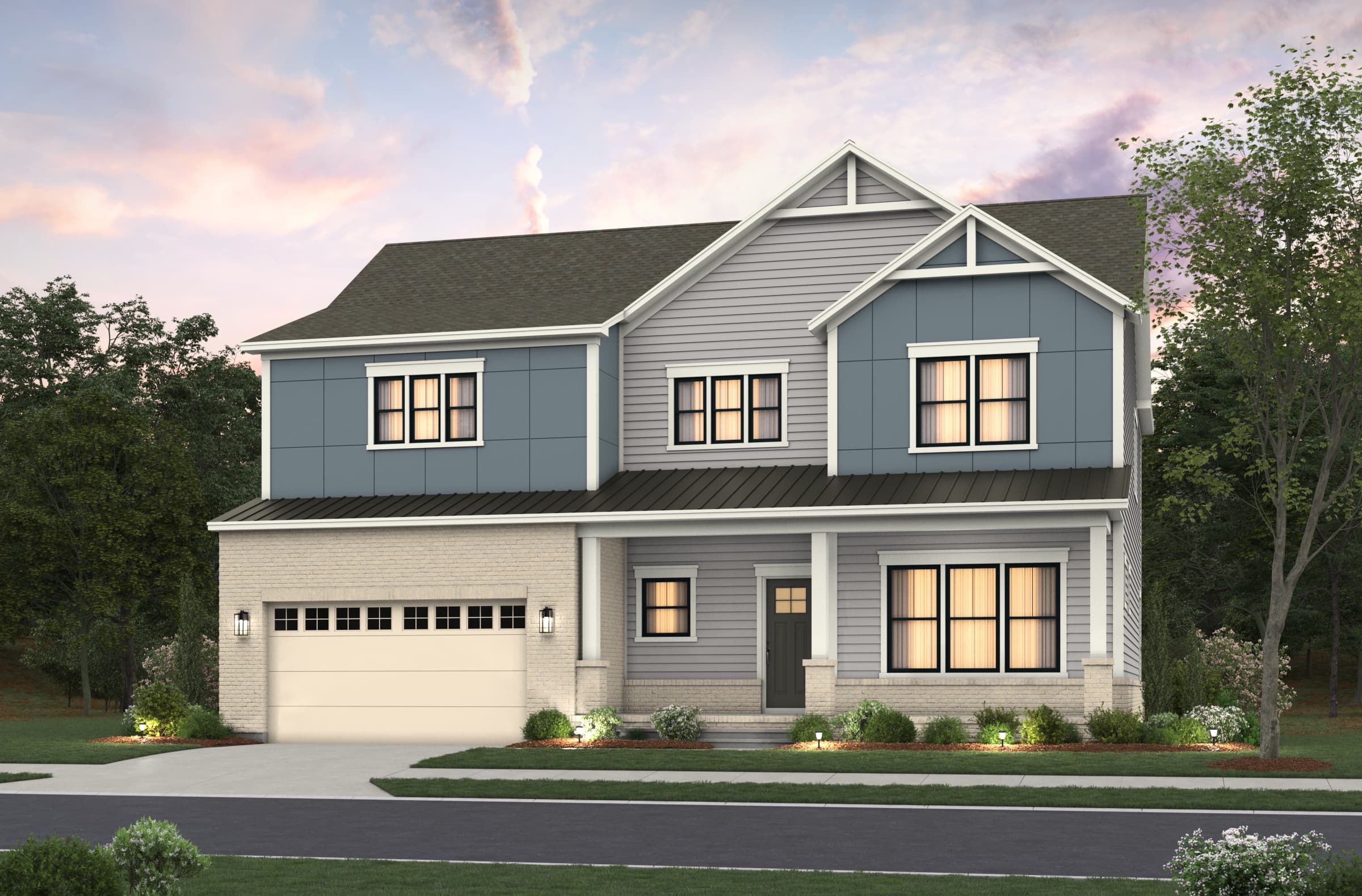 rendering of single family home exterior