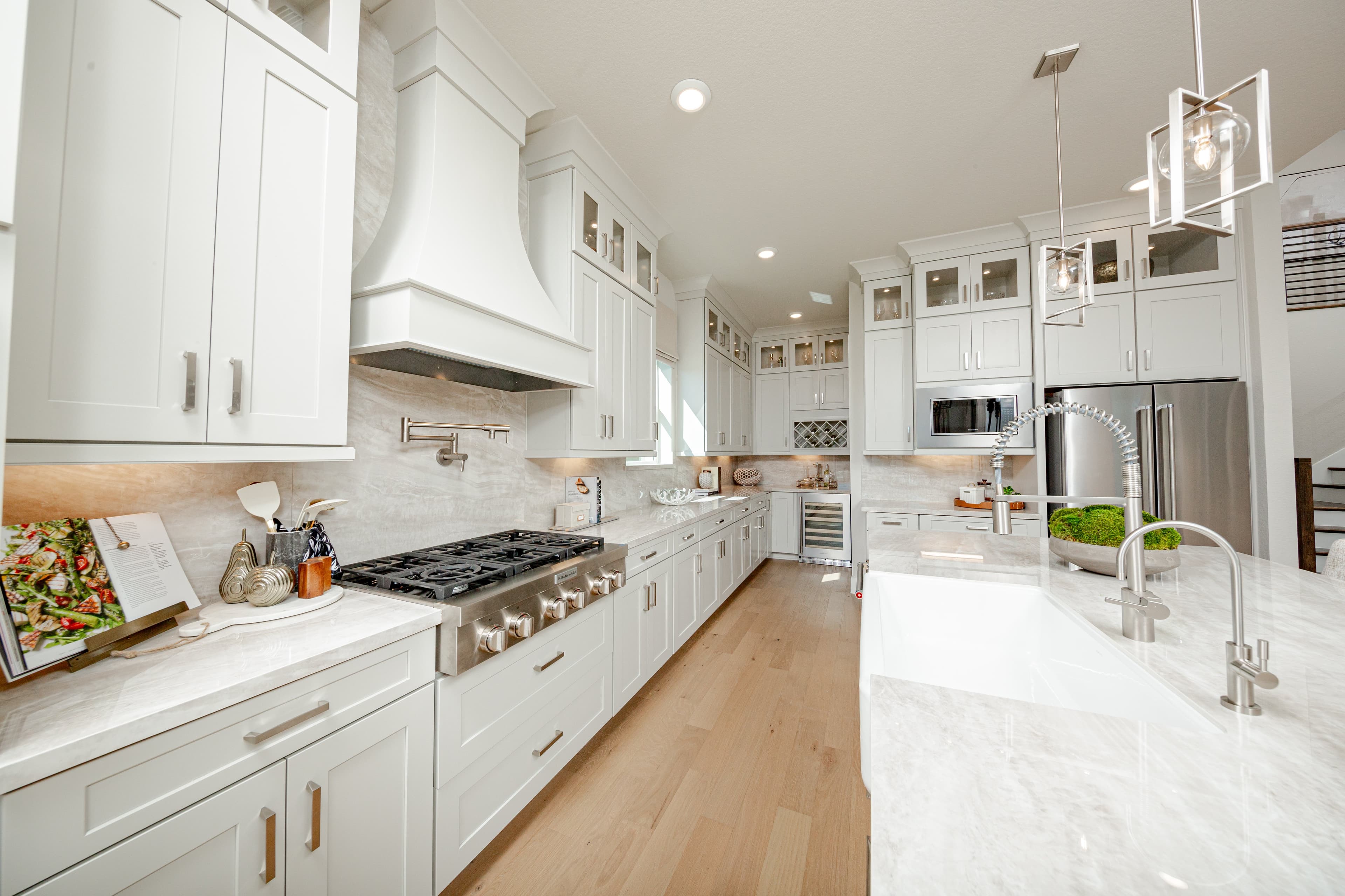 spacious kitchen with abundance of cabinets