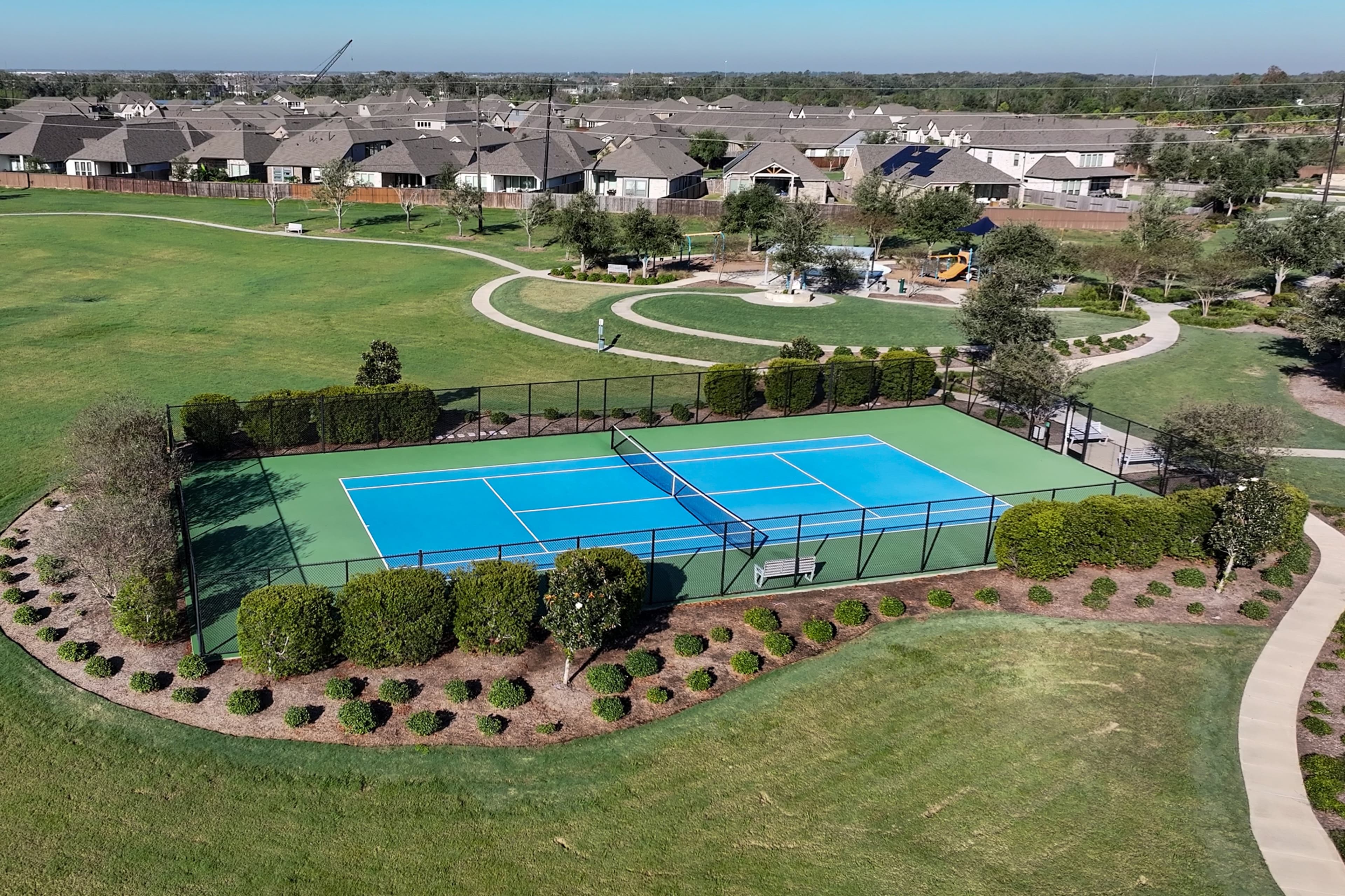 photo of community tennis court