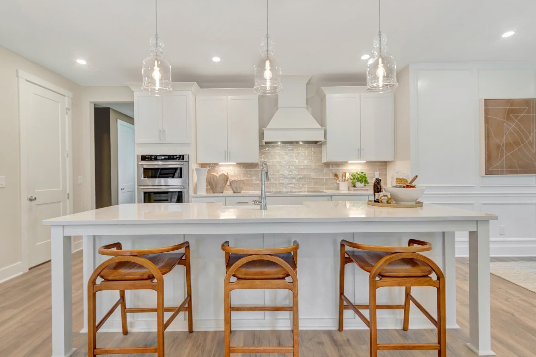 kitchen with pendant lighting