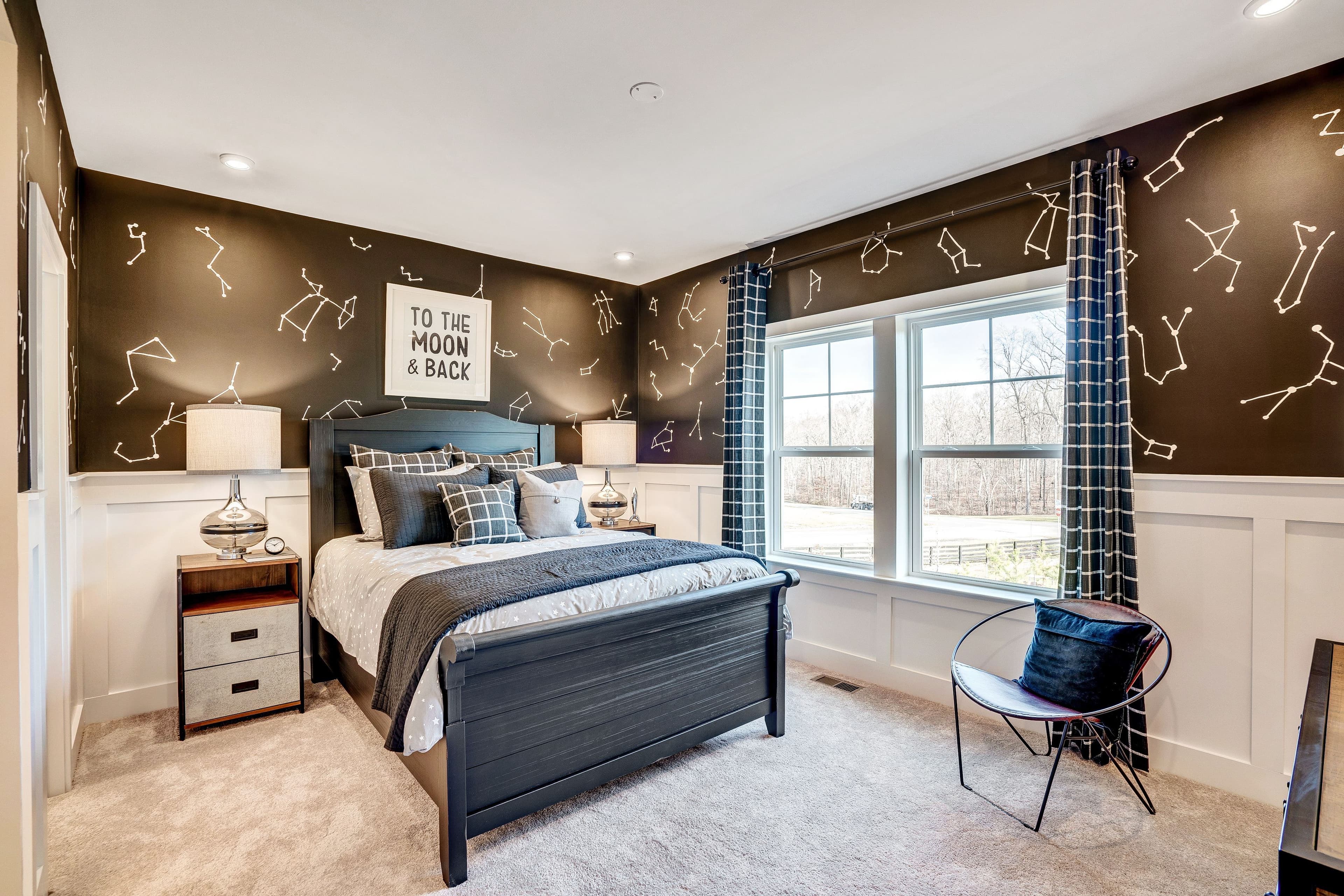 secondary bedroom with two windows