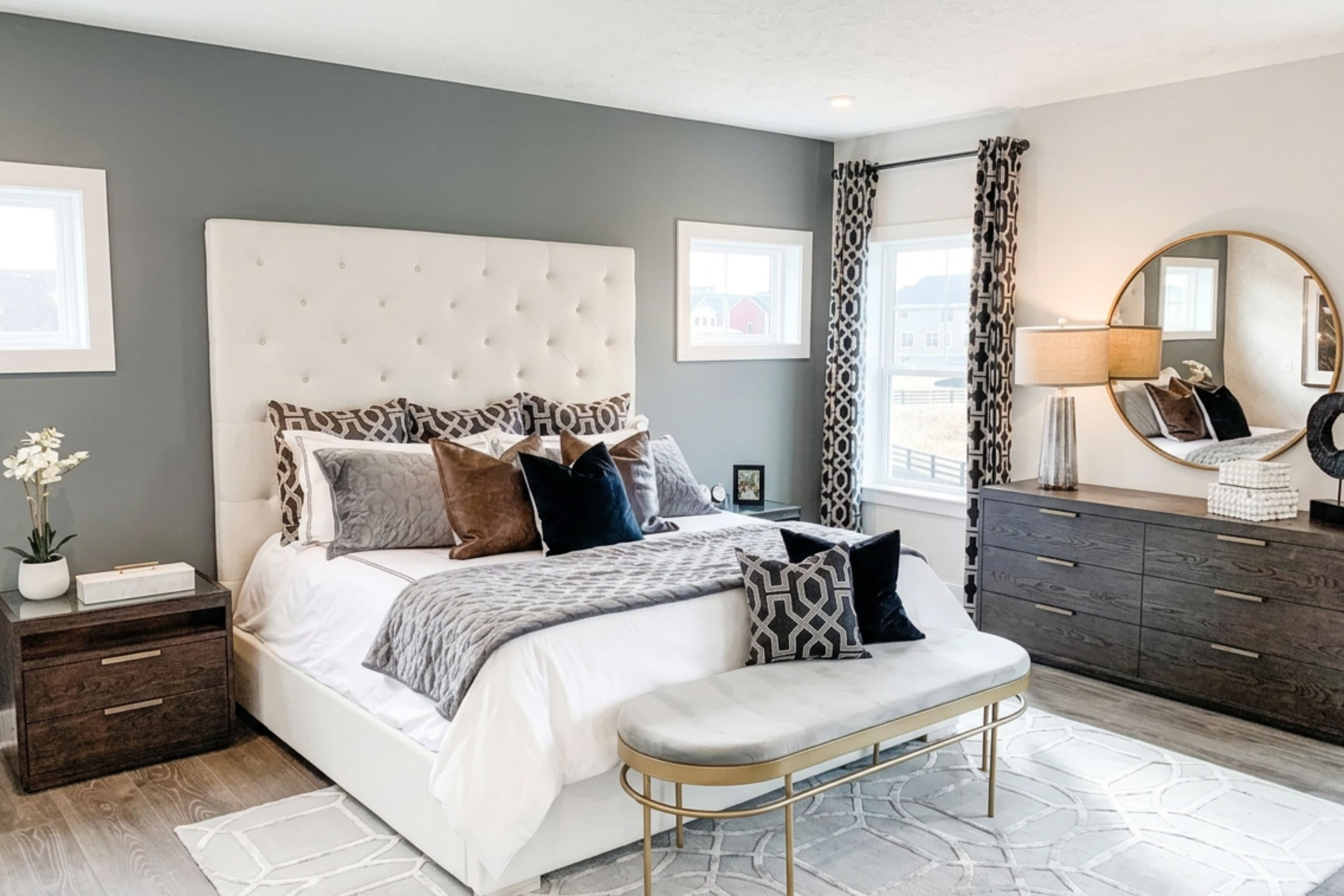 primary bedroom with natural light