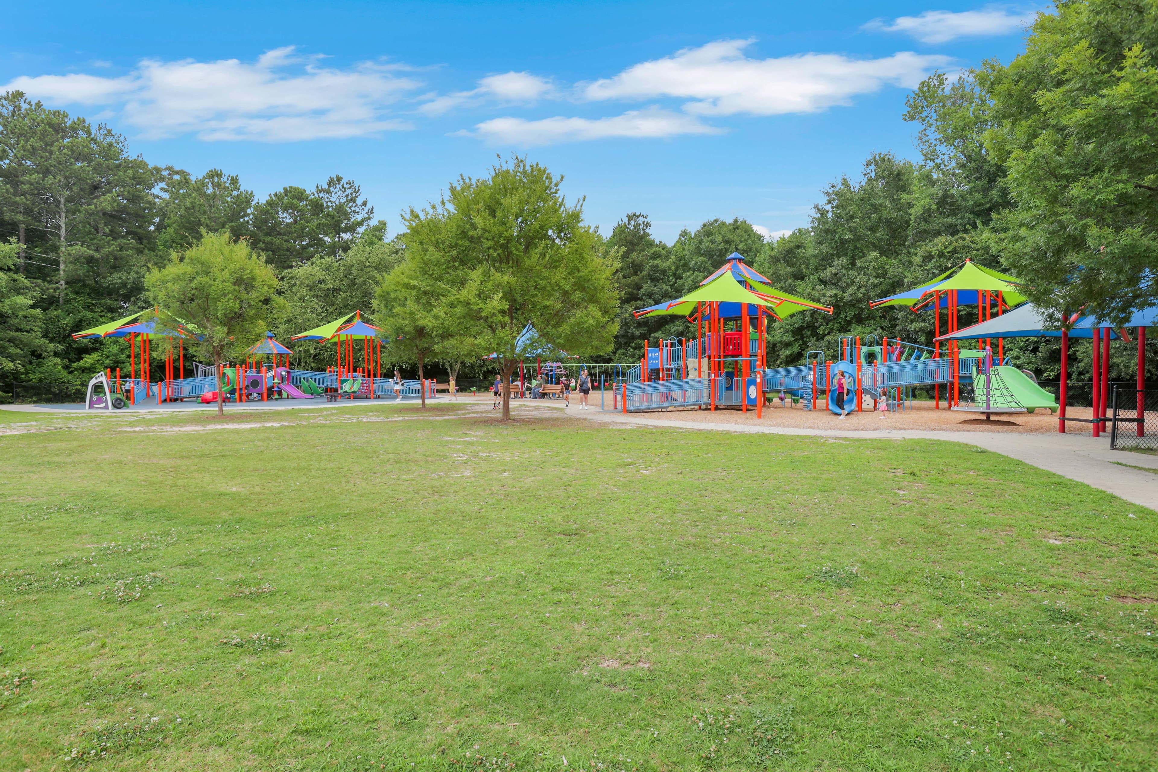 duncan creek park playground with trees