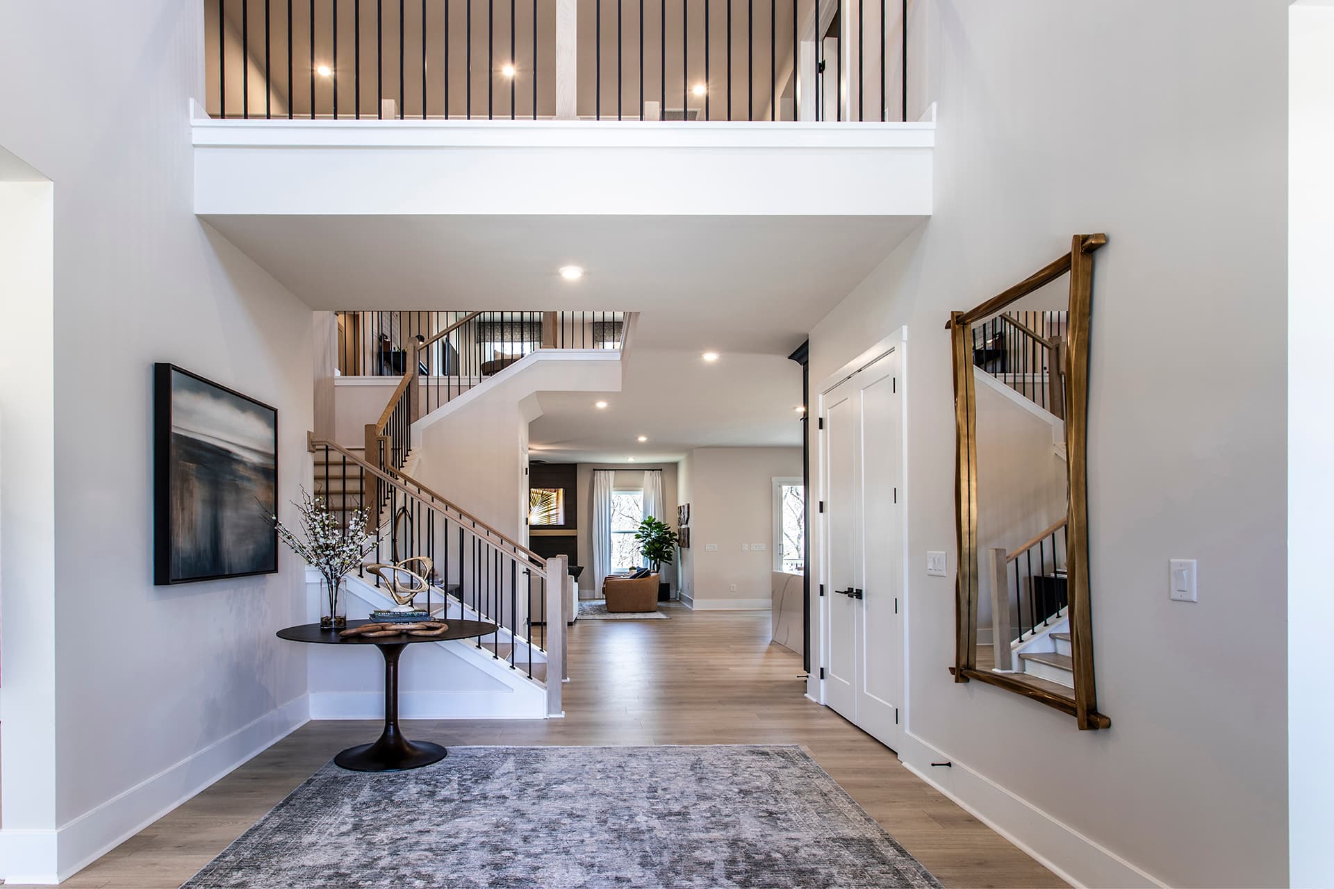 2-story foyer with decor and hard-surface flooring